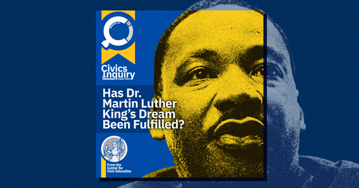 Illustration of Martin Luther King, Jr.'s face with